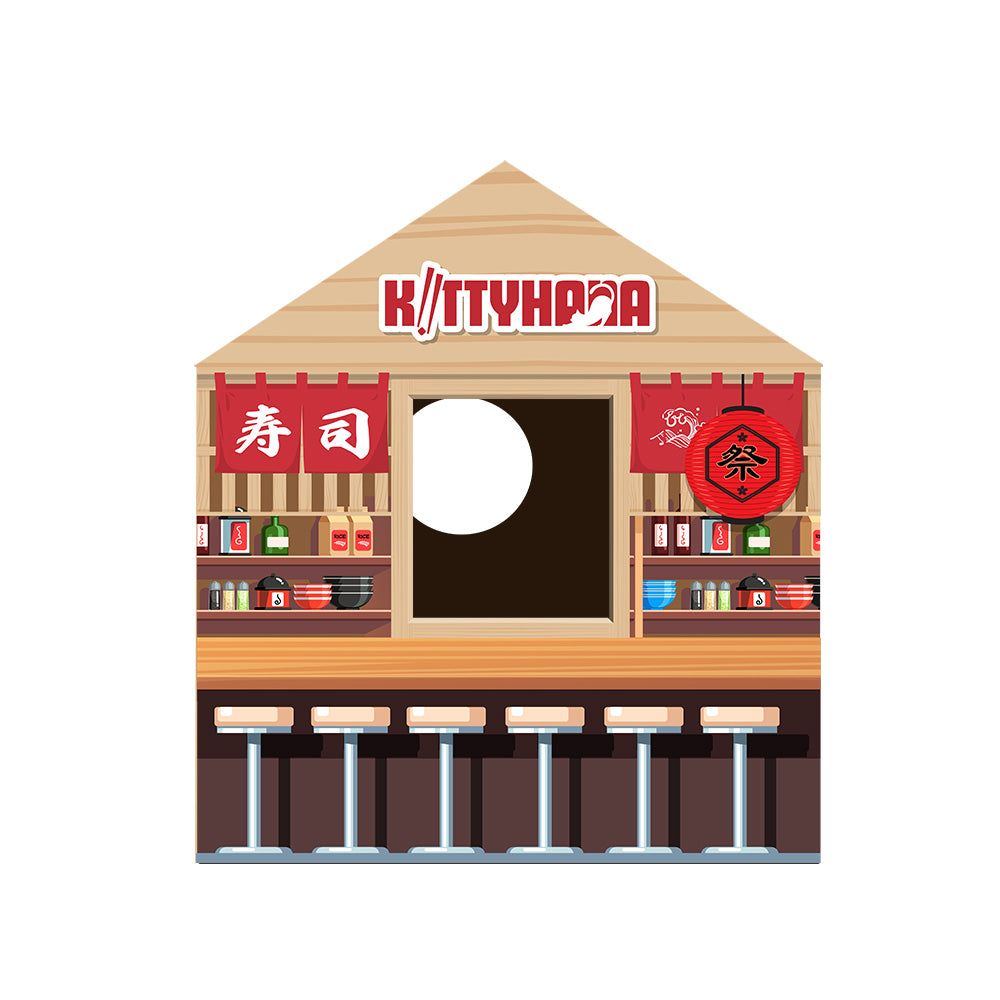 Kitty Hana Sushi Cardboard Cat House