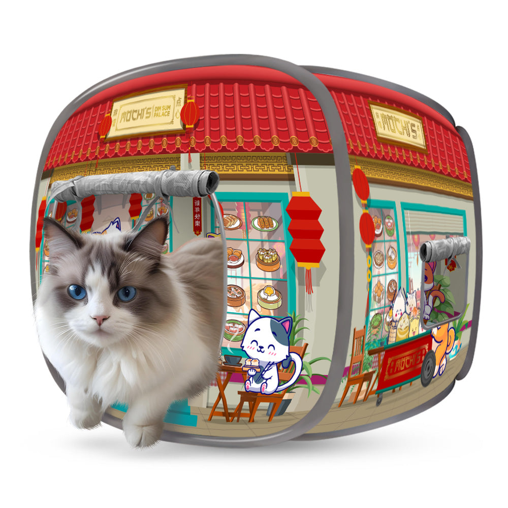 Mochi's Dimsum Palace Collapsible Cat House