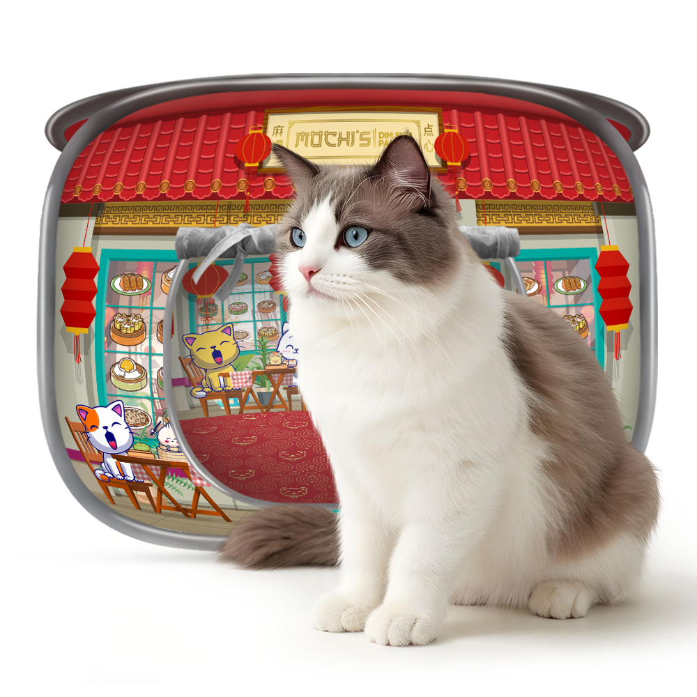 Mochi's Dimsum Palace Collapsible Cat House