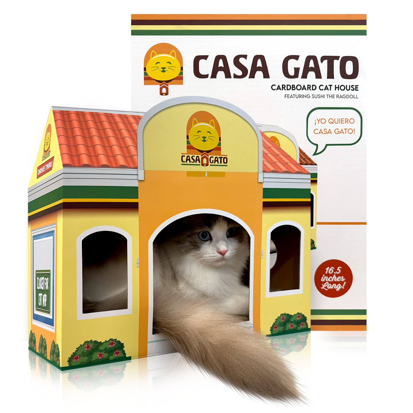 Casa Gato Cardboard Cat House