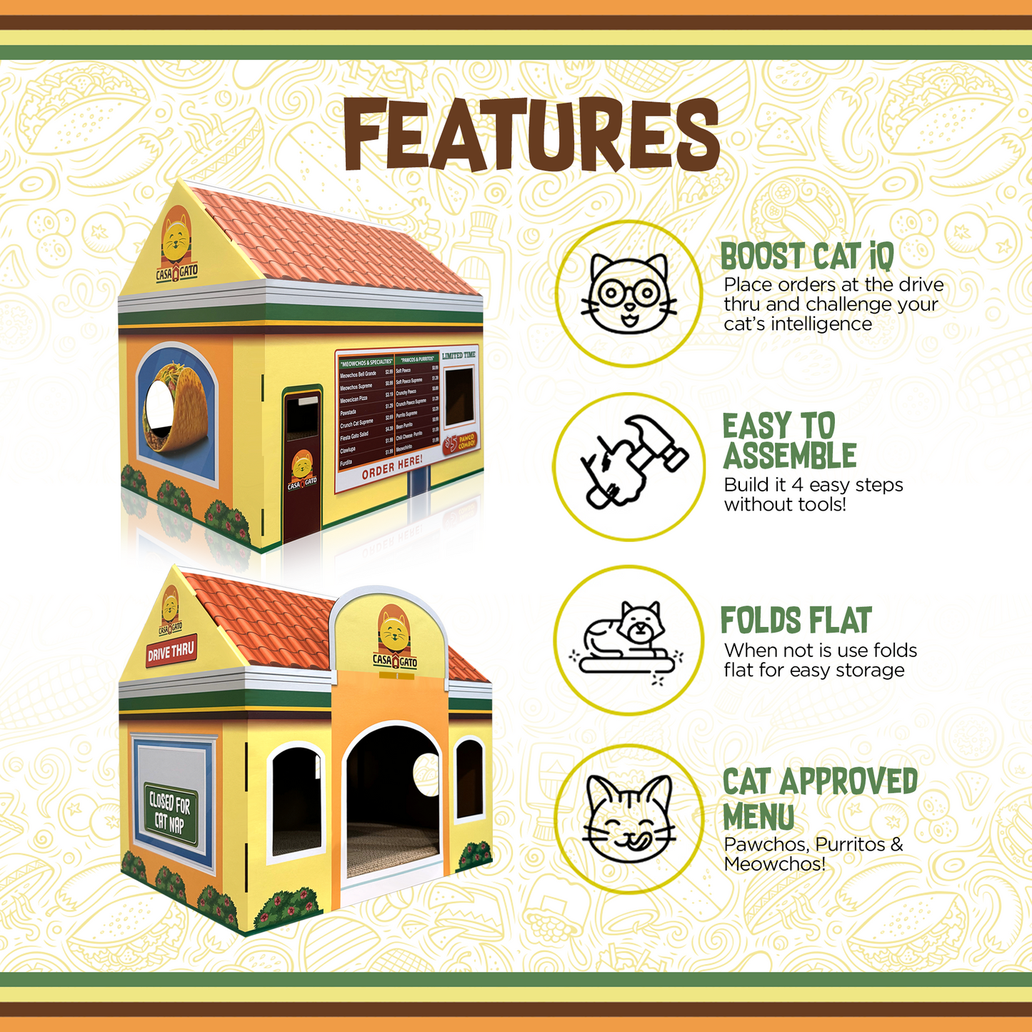 Casa Gato Cardboard Cat House