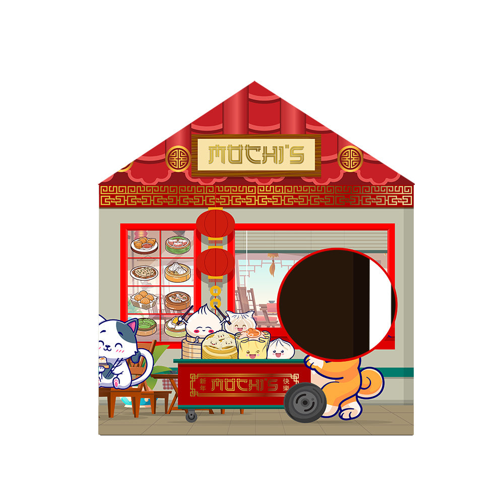 Mochi's Dimsum Palace Cardboard Cat House