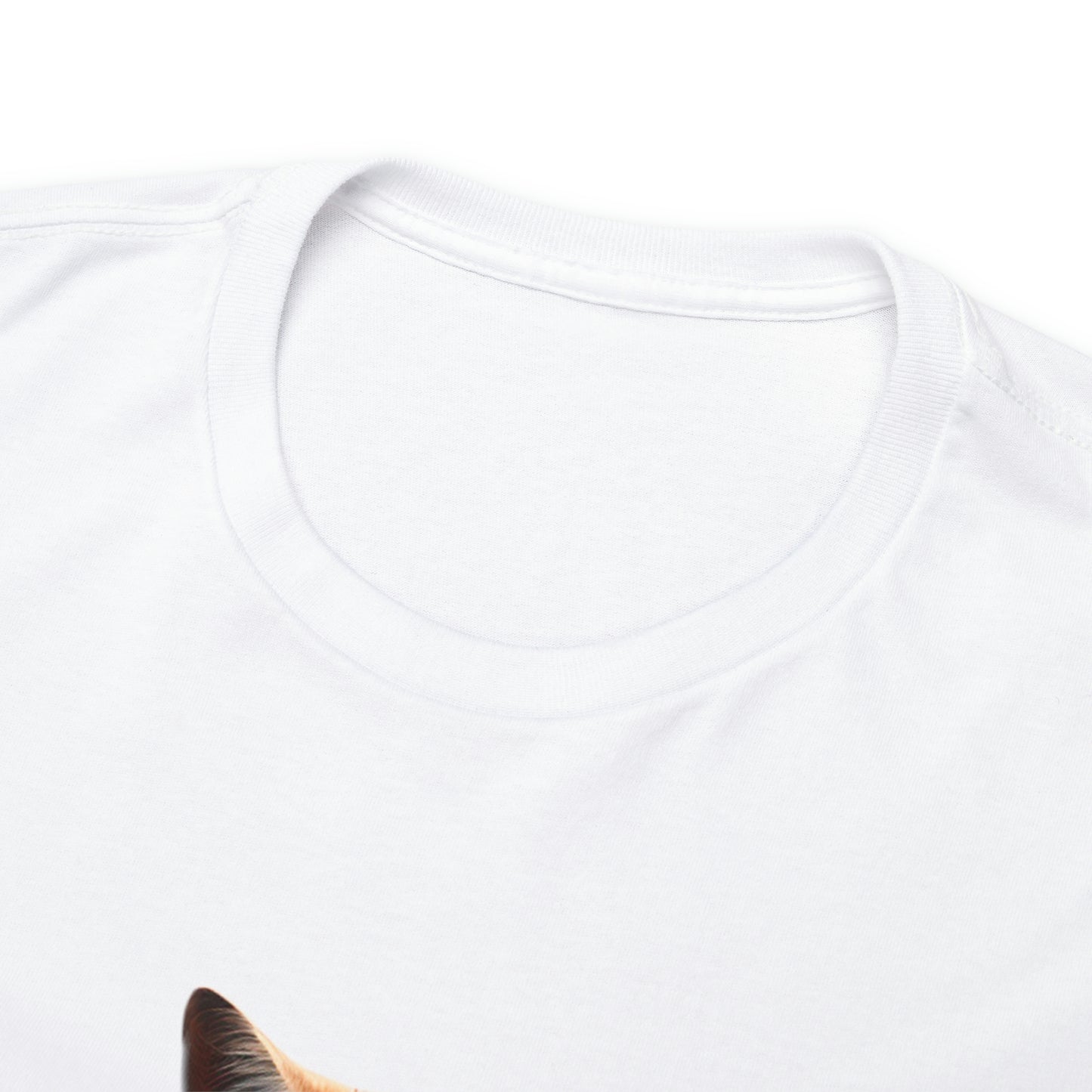 Movie Watching Cat With Popcorn - Unisex Heavy Cotton Tee - White