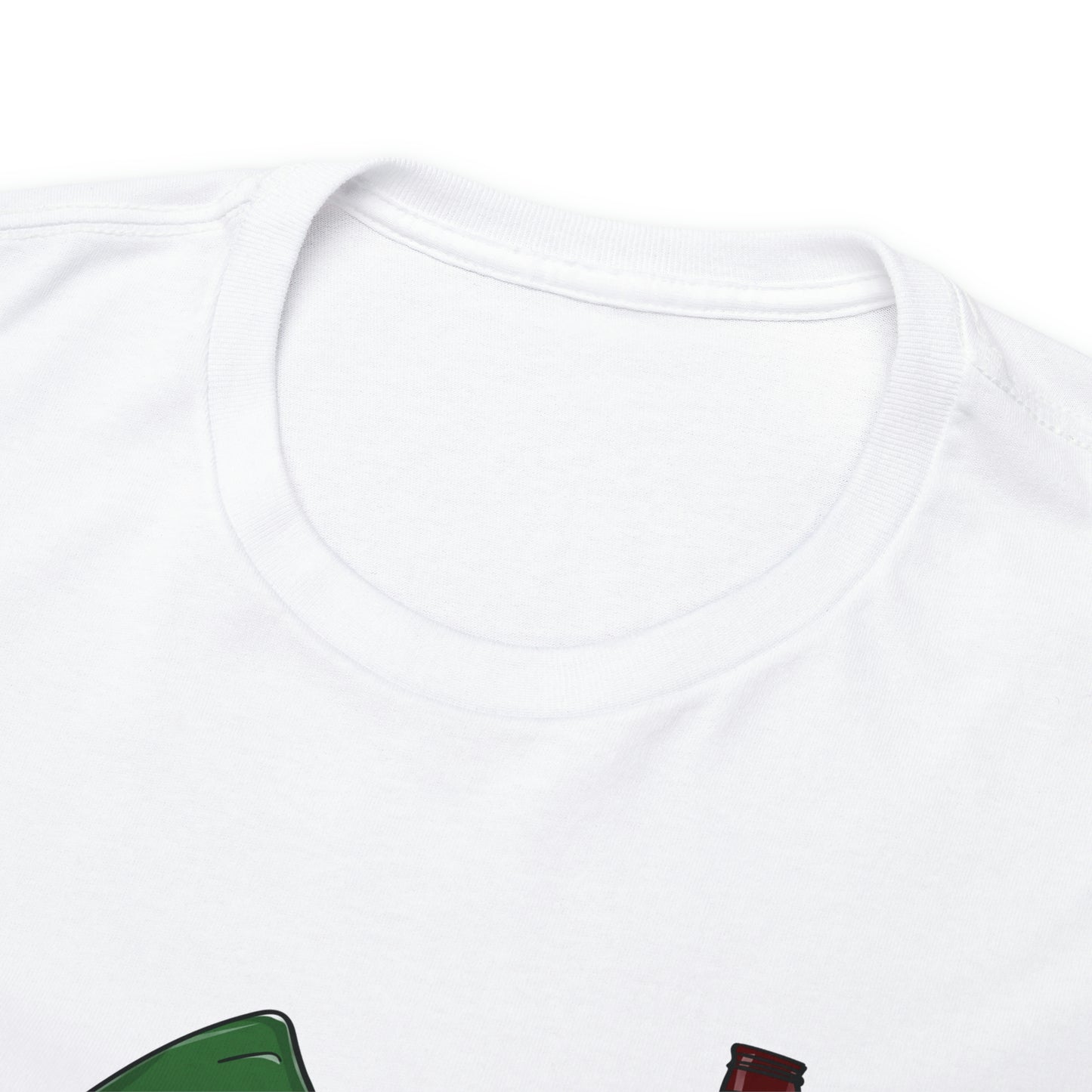 Cat and Jameson Whisky - Unisex Heavy Cotton Tee - White